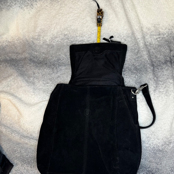 Free People Black Suede Convertible Backpack/Bag - Picture 3 of 16